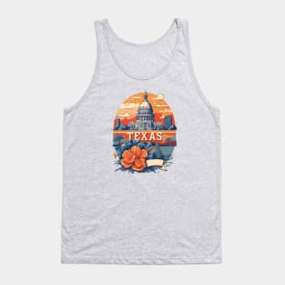 Texas Vintage Design Tank Top